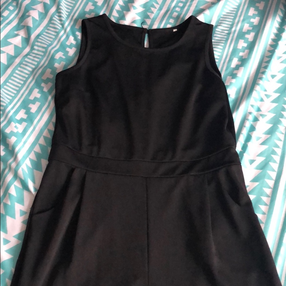 Black tank top jumpsuit